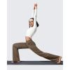 imageG4Free Women Fleece Lined Pants with Pockets Wide Leg Winter Thermal Work Trousers Dressy Casual PetiteRegularTallDark Brown