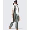 imageG4Free Women Fleece Lined Pants with Pockets Wide Leg Winter Thermal Work Trousers Dressy Casual PetiteRegularTallGray Sage