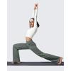 imageG4Free Women Fleece Lined Pants with Pockets Wide Leg Winter Thermal Work Trousers Dressy Casual PetiteRegularTallGray Sage