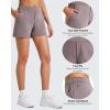 imageG4Free Womens 4 Athletic Shorts Elastic High Waisted Workout Running Shorts Summer Casual Shorts with PocketsTaupe