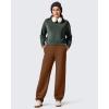 imageG4Free Womens Fleece Lined Sweatpants High Waisted Wide Leg Pants with Pockets Winter Warm Trousers CasualDark Coffee