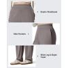 imageG4Free Womens Fleece Lined Sweatpants High Waisted Wide Leg Pants with Pockets Winter Warm Trousers CasualTaupe