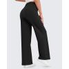 imageG4Free Womens Wide Leg Pants High Waisted Yoga Pants with Pockets Casual Drawstring SweatpantsBlack