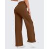 imageG4Free Womens Wide Leg Pants High Waisted Yoga Pants with Pockets Casual Drawstring SweatpantsDark Coffee