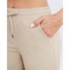 imageG4Free Womens Wide Leg Pants High Waisted Yoga Pants with Pockets Casual Drawstring SweatpantsLight Khaki