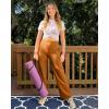 imageG4Free Yoga Pants Women Wide Leg Pants with Pockets High Waist Stretch Dress Casual Sweatpants PetiteRegularTallBrown Sugar
