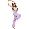 imageG4Free Yoga Pants Women Wide Leg Pants with Pockets High Waist Stretch Dress Casual Sweatpants PetiteRegularTallLavender