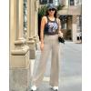 imageG4Free Yoga Pants Women Wide Leg Pants with Pockets High Waist Stretch Dress Casual Sweatpants PetiteRegularTallMocha