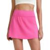 imageG4Free BareFeel 15quot Tennis Skirts for Women High Waisted A Line Casual Athletic Golf Skorts Inner Shorts with 2 PocketsRose Pink