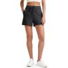 imageG4Free Ribbed Womens Athletic Shorts High Waisted Drawstring Gym Running Shorts with PocketsBlack