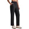 imageG4Free ShiftReady Womens Ankle Dress Yoga Pants with Pockets Stretchy Business Casual Slacks Work Trousers Travel PantBlack