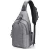 imageG4Free Sling Bag RFID Blocking Sling Backpack Crossbody Chest Bag Daypack for Hiking TravelBlackGrey