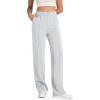 imageG4Free Smoofit Modal Soft Women Wide Leg Sweatpants with Pockets Yoga Pants Casual Lounge Trousers 25quot27quot29quot31quot33quotLight Gray