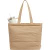 imageG4Free Tote Bag for Women Puffer Casual Shoulder Bag with Cup Holder and Laptop Compartment for Travel Work GymKhaki