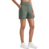 imageG4Free Womens 5 Athletic Shorts High Waisted Running Yoga Shorts Summer Casual Shorts with PocketsGrey Sage