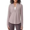 imageG4Free Womens UPF 50 Sun Shirts Lightweight Quick Dry Long Sleeve Workout Tops Lightweight Running PulloverGray Lilac