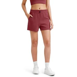 imageG4Free Athletic Shorts for Women Shockcord Sweat Shorts Summer Casual Lounge Shorts with Pockets Smoofit Modal SoftDark Burgundy
