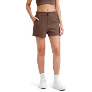 imageG4Free Athletic Shorts for Women Shockcord Sweat Shorts Summer Casual Lounge Shorts with Pockets Smoofit Modal SoftDark Coffee