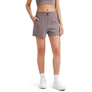 imageG4Free Athletic Shorts for Women Shockcord Sweat Shorts Summer Casual Lounge Shorts with Pockets Smoofit Modal SoftTaupe