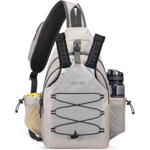 imageG4Free Pickleball Bag Crossbody Sling Bag for Men Women Pickleball Backpack Pickle Ball Paddle Bag Gifts for SportsIvory