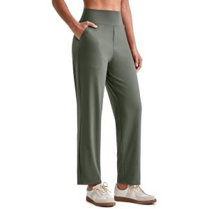 imageG4Free ShiftReady Womens Ankle Dress Yoga Pants with Pockets Stretchy Business Casual Slacks Work Trousers Travel PantGray Sage