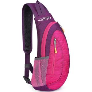 imageG4Free Sling Bag for Men Women Small Crossbody Backpack Lightweight Chest Shoulder Bags for Travel Outdoor and Sports BlackRose