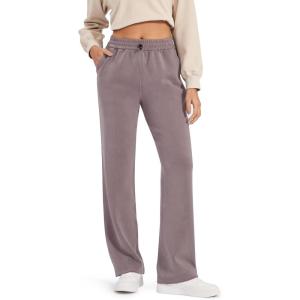 imageG4Free Smoofit Modal Soft Wide Leg Sweatpants Yoga Pants with Pockets Drawcord Casual Lounge Pants PetiteRegularTallTaupe