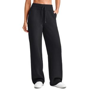 imageG4Free Smoofit Modal Soft Wide Leg Sweatpants for Women High Waist Drawstring Casual Lounge Pants with PocketsBlack