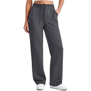 imageG4Free Smoofit Modal Soft Women Wide Leg Sweatpants Drawstring Casual Lounge Dress Pants with Pockets PetiteRegularTallDeep Grey