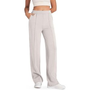 imageG4Free Smoofit Modal Soft Women Wide Leg Sweatpants with Pockets Yoga Pants Casual Lounge Trousers 25quot27quot29quot31quot33quotMocha