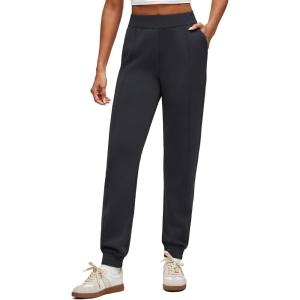 imageG4Free Smoofit Modal Soft Womens Joggers Track Pants Tapered Leg Casual Scrub Sweatpants with Side PocketsBlack