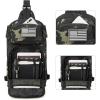 imageG4Free 10L Tactical EDC Sling Bag Backpack Military Molle Chest Shoulder Assault Pack for Concealed CarryBlackBlack Cp