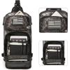 imageG4Free 10L Tactical EDC Sling Bag Backpack Military Molle Chest Shoulder Assault Pack for Concealed CarryBlackPythons Grain Black