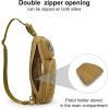 imageG4Free 10L Tactical EDC Sling Bag Backpack Military Molle Chest Shoulder Assault Pack for Concealed CarryBlackTan