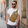 imageG4Free 10L Tactical EDC Sling Bag Backpack Military Molle Chest Shoulder Assault Pack for Concealed CarryBlackTan