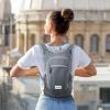 imageG4Free 10L15L Hiking Backpack Lightweight Packable Hiking Daypack Small Travel Outdoor Foldable Shoulder BagGrey Checkered