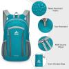 imageG4Free 16L Hiking Daypack Lightweight Packable Small Backpack for Travel Camping Outdoor Men WomenTeal Blue