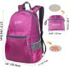 imageG4Free 20L Lightweight Packable Backpack Travel Hiking Daypack Foldable Backpack for Men WomenApink