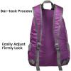 imageG4Free 20L Lightweight Packable Backpack Travel Hiking Daypack Foldable Backpack for Men WomenApurple