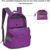 imageG4Free 20L Lightweight Packable Backpack Travel Hiking Daypack Foldable Backpack for Men WomenApurple