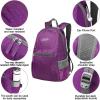 imageG4Free 20L Lightweight Packable Backpack Travel Hiking Daypack Foldable Backpack for Men WomenApurple
