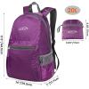 imageG4Free 20L Lightweight Packable Backpack Travel Hiking Daypack Foldable Backpack for Men WomenApurple