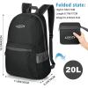 imageG4Free 20L Lightweight Packable Backpack Travel Hiking Daypack Foldable Backpack for Men WomenBlack Update