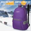 imageG4Free 20L Lightweight Packable Backpack Travel Hiking Daypack Foldable Backpack for Men WomenPurple