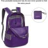 imageG4Free 20L Lightweight Packable Backpack Travel Hiking Daypack Foldable Backpack for Men WomenPurple