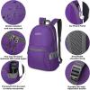 imageG4Free 20L Lightweight Packable Backpack Travel Hiking Daypack Foldable Backpack for Men WomenPurple
