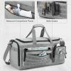 imageG4Free 3in1 Travel Duffle Bag for Men and Women 50L Large Gym Sports Bags Tactical Military Duffle Backpack with Shoes Compartment and Wet Pocket BlackLight Grey
