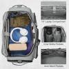 imageG4Free 3in1 Travel Duffle Bag for Men and Women 50L Large Gym Sports Bags Tactical Military Duffle Backpack with Shoes Compartment and Wet Pocket BlackLight Grey