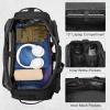 imageG4Free 3in1 Travel Duffle Bag for Men and Women 50L Large Gym Sports Bags Tactical Military Duffle Backpack with Shoes Compartment and Wet Pocket BlackBlack
