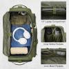 imageG4Free 3in1 Travel Duffle Bag for Men and Women 50L Large Gym Sports Bags Tactical Military Duffle Backpack with Shoes Compartment and Wet Pocket BlackArmy Green